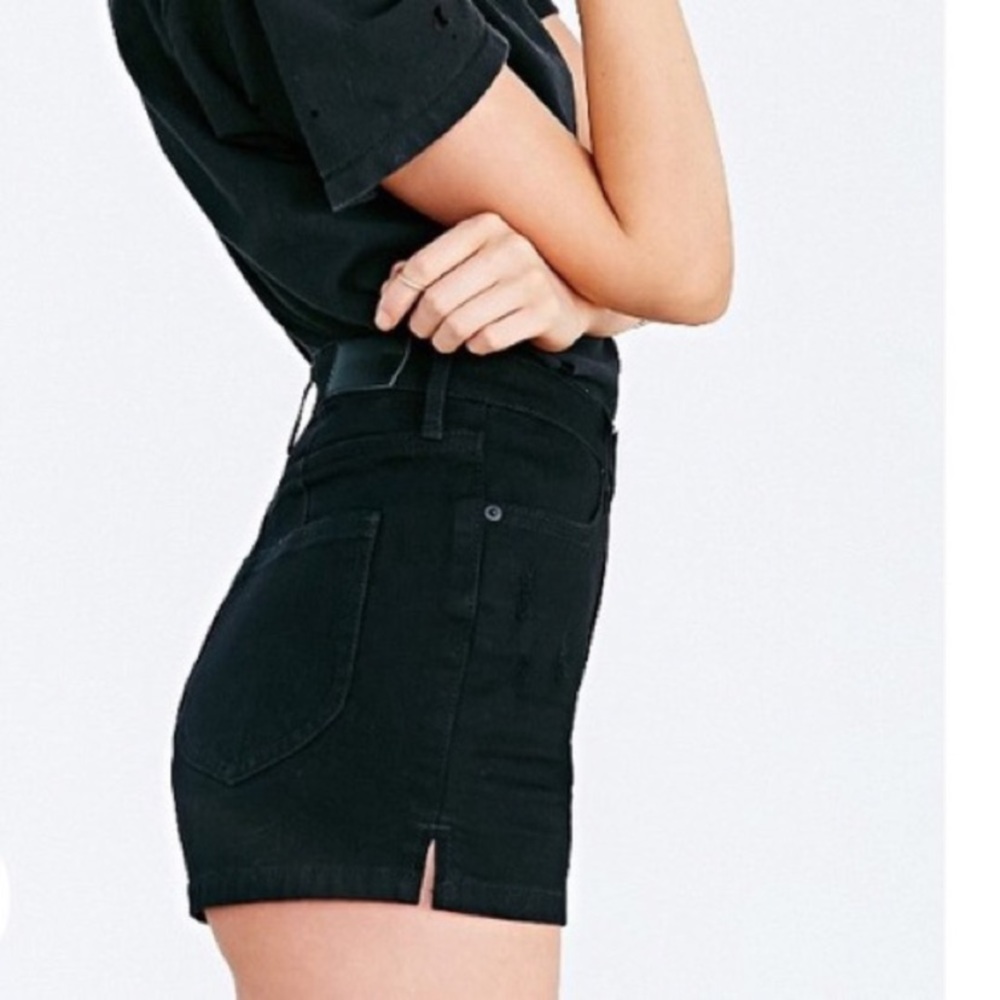 BDG Super High Rise Spade Pin Up Shorts Black